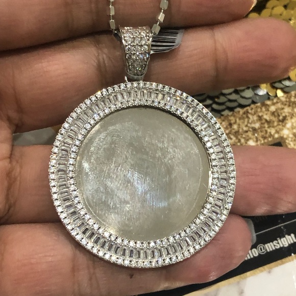 VVS clarity Swarovski Crystal memorial pendant, picture charm, memory charm, wow - Picture 6 of 7